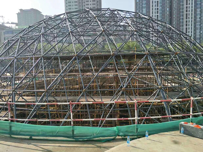 中山球形网架钢结构施工